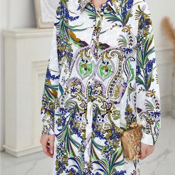 Wide leg pants + tunic - Picture 2 of 5